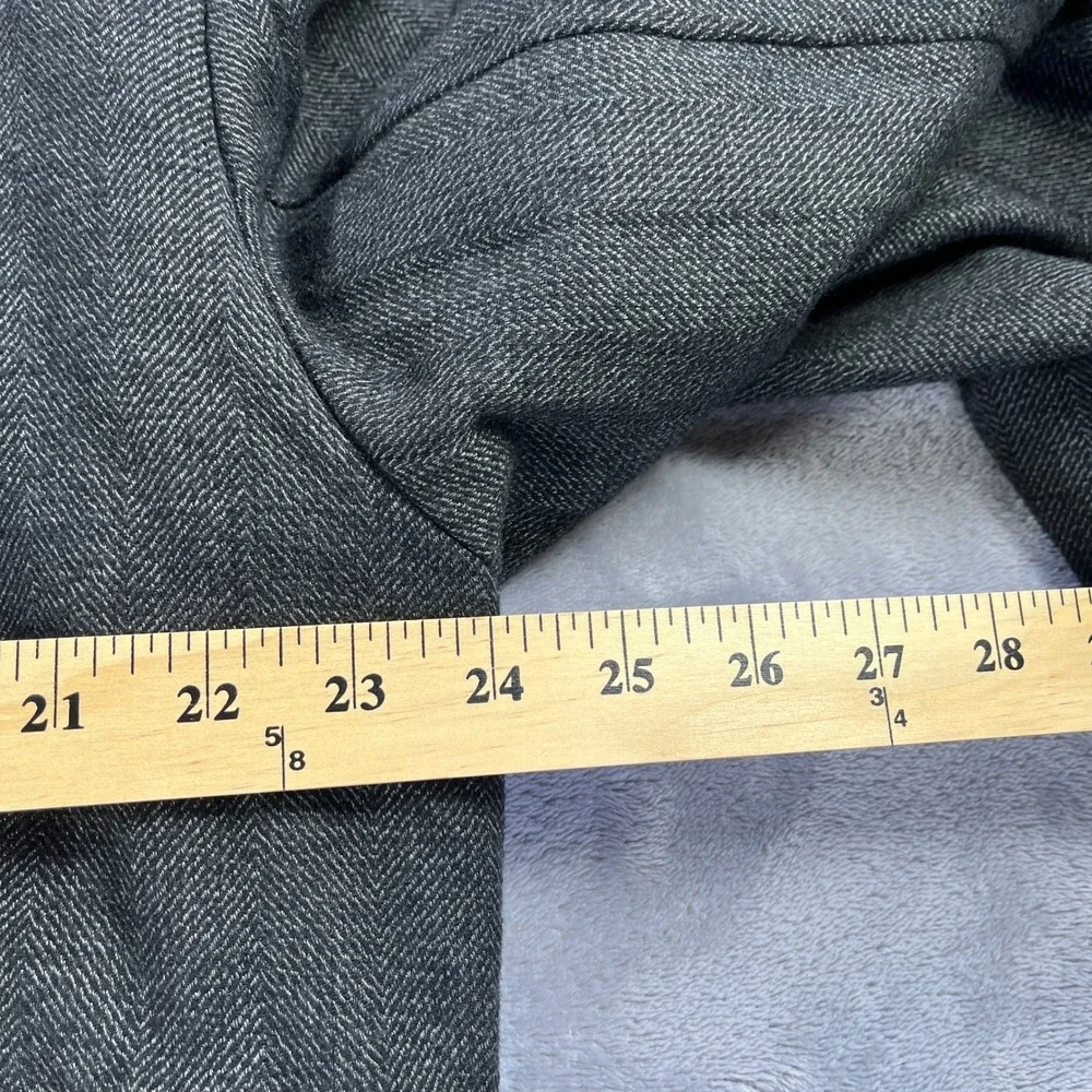 BR Wool Blend Jacket XL Grey Herringbone Field Coat  Winter Peacoat Classic